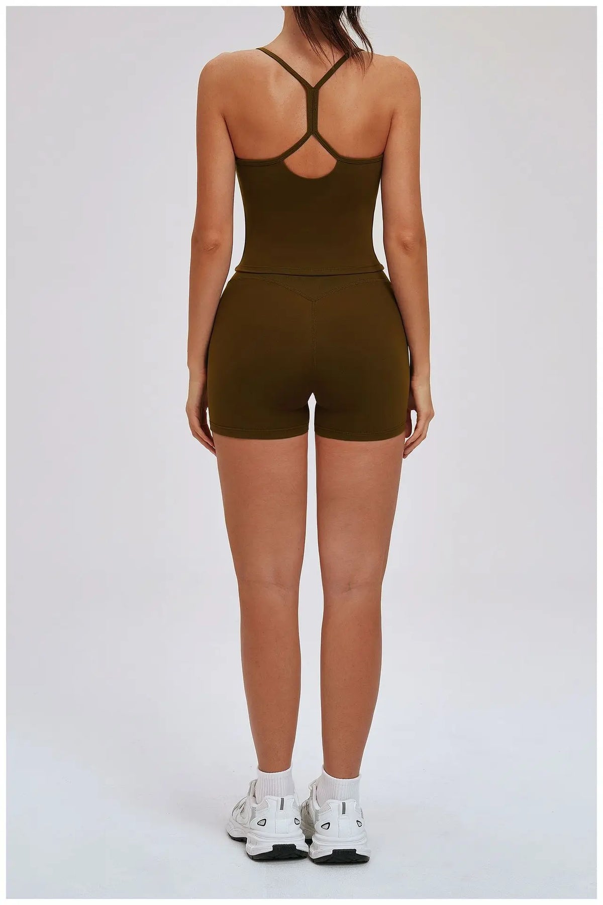 Yoga Short Sets Women Shockproof Slim Back Cross Sports Vest High Waist Leggings Fitness Suit Outdoor Gym Running Set Tracksuit
