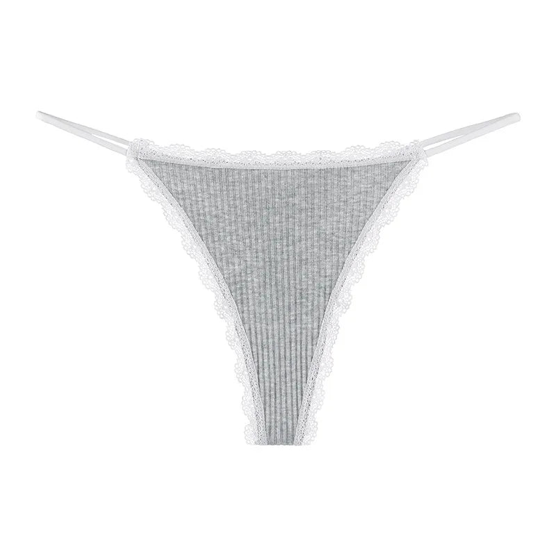 Lace Cotton Panties Sexy Women Briefs Underwear Thong Soft G StringIntimates Ladies Female Panty Lingerie