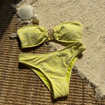 Toucheart 2 Piece Macarons Lingerie Sexy Female Lingerie Strapless Split Swimsuit Bikini Lingerie Sexy Hot Sensual Exotic Sets