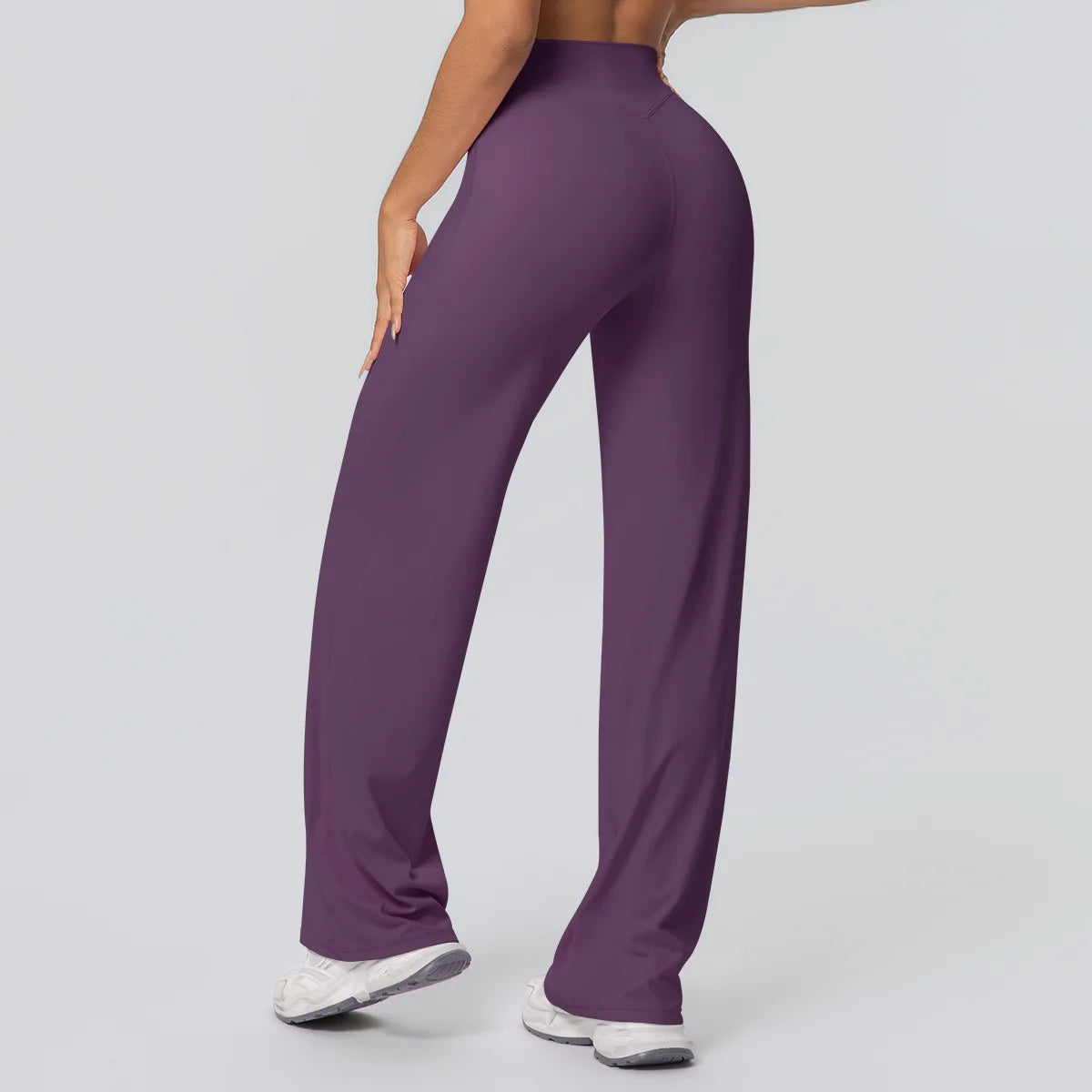 High Waist Wide Leg Yoga Pants Leggings Women Sports Fitness Bell-bottoms Female High Elastic Push Up Gym Workout Flared Pants
