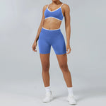 2PCS Yoga Suit Seamless Sports Set Gym Outfits Women Tracksuit Running Workout Clothes Sports Bra Athletic Wear Yoga Clothing
