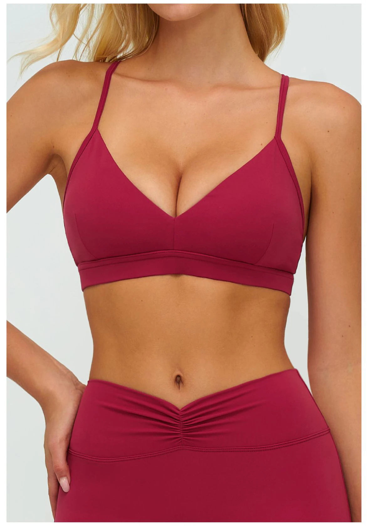 Workout Bra Women Cross Back Yoga Sports Bra Breathable Shock Proof Gym Fitness Push up Top Yoga Running Active Sportswear Vest