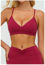 Workout Bra Women Cross Back Yoga Sports Bra Breathable Shock Proof Gym Fitness Push up Top Yoga Running Active Sportswear Vest