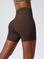 Hearuisavy Summer Soft Sports Shorts Buttock Lift Gym Leggings Women High Waist Yoga Shorts Women Running Cycling Workout Shorts