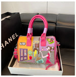 PU New Personality Stylish Shoulder Bags Design Patchwork Zipper 2025 Hot Sale Women's Bags Retro High Quality Women's Bags