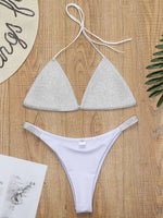 Shiny Jewelled Sequins Diamond Bikini Women Swimsuit Female Swimwear Two Pieces Bikini Set Mini Micro Bathing Suit Swim Lady