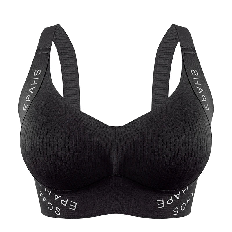 2pcs/set Seamless Push Up Bras for Women Jelly Glue Bralette Anti-sagging Female Underwear Padded Comfortable Sports Lingerie