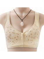 7pcs Elegant Lace Push Up Bras Set, Seamless Breathable Lace Bras for Plus Size Women, All-Day Wear, Multi-Occasion Outfits
