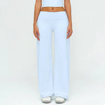 Wide-leg Pants Women Bell-bottoms High Waist Yoga Pants Workout Gym Leggings Naked Feel Pilates Running Cycling Sports Trousers