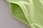 Foridol Elastic Smocking Green Cotton V Neck Summer Women's Dress Sleevless Long Green Maxi Casual Strapy Dress Solid Female