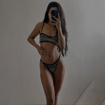 2026 Shiny Sequins Bandeau Bikini Women Swimwear Female Swimsuit Two-pieces Bikini Set Bather Bathing Suit Swim Lady Beachwear