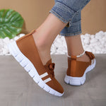 Fashion Striped Knitted Flats Women 2025 Summer Soft Sole Non Slip Walking Shoes Woman Plus Size 36-43 Low Heel Loafer Female