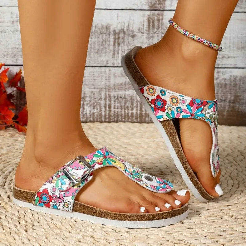 Summer Women Slippers Clip Toe Platform Beach Flat Flip Flops Ladies Sequins Slippers Non-Slip Women Sandals