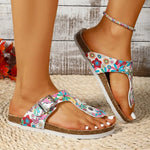 Summer Women Slippers Clip Toe Platform Beach Flat Flip Flops Ladies Sequins Slippers Non-Slip Women Sandals
