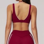 Summer Women's Sports Bra Anti-Sweat Fitness Top Women Yoga Bra Cycling Shockproof Crop Top Cross Back Sport Bra Gym Workout Top