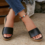 Fashion White Wedges Sandals Women Plus Size 43 Chunky Platform Slippers Woman Lightweight Peep Toe High Heel Sandals Female