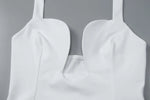 FDYOUI Sexy Hollow Out Corset Tops for Women Halter Backless Bandage Skinny Camisoles Lady White Black Cropped T-shirt Clubwear