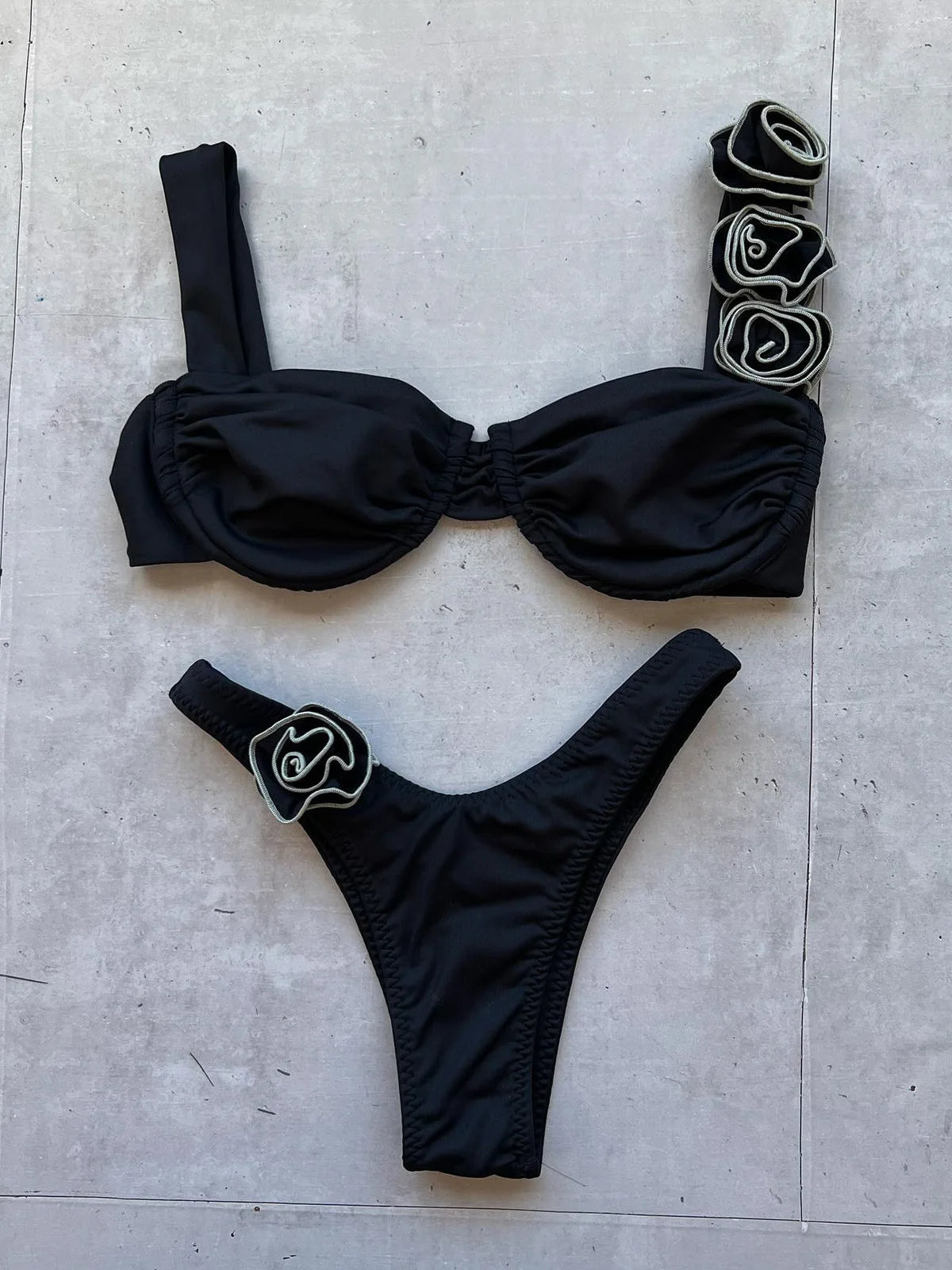 DEKA Brazilian Micro Floral Bikinis Set New Women Thong Swimsuit Sexy Female Push Up Swimwear Bathing Biquini Swimming Suits