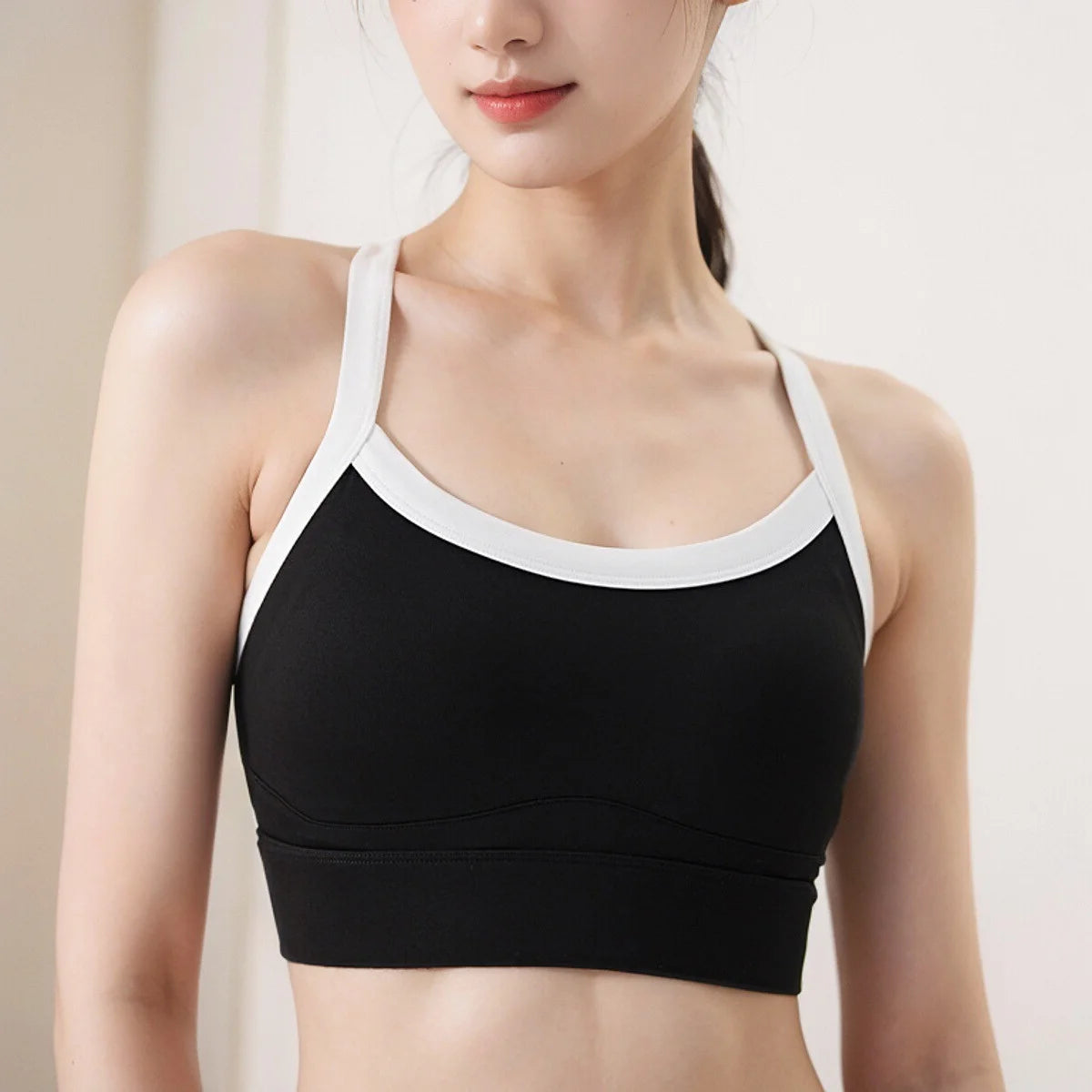 New Selling High Strength Sports Underwear Women's Shock-proof Cross Back Yoga Wear Sports Bra Fitness Vest