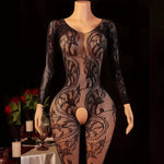 Adult Crotchless Lingerie Women Erotic Crossover Breastless Underwear SetSexy Bodystocking BDSM Fishnet Bondage Set GamesToy