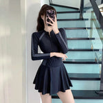 One Piece Swimsuit Skirt Style Plus Size Slimming and Belly Covering Style Hot Spring Bikini Swimsuit for Women