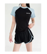 Swimsuit Women's Two-piece Split Sports Style Student Conservative Cover Belly Slimming Hot Spring Ins Style Plus SizeSwimsuit