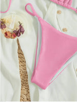 Sexy Women's Swimsuit Micro Bikinis Set Female Summer Beach Halter Neck Swimwear Mini Thong Bathing Suit for Woman Wear