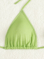 New Sexy Shell Thong Bikinis 2025 Swimsuits Women's Swimwear Female Beach Swim Wear Bathing Suits Brazilian Bikini Set Green