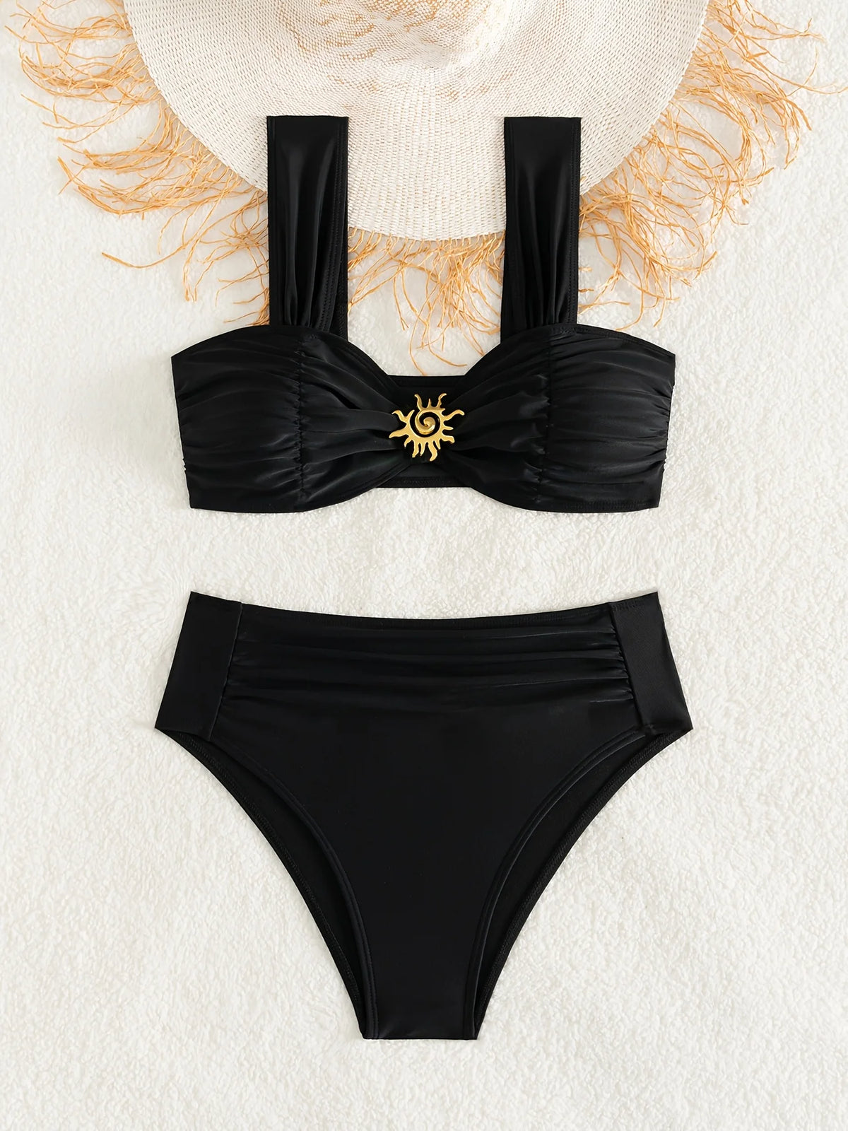 ZTVitality Sexy Solid Bikinis 2026 New Arrival Padded Push Up High Waist Swimsuit Women Swimwear Beachwear 2Piece Bikini Summer