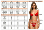 New Leaves Printed Halter Bikini Suit Female Swimsuit Women Swimwear Bather Bathing Suit Swim Three-Pieces Bikini Set