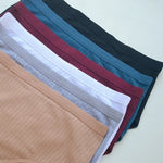 2Pcs/Set Women Cotton Panties High Waist Briefs Breathable Underwear Female Underpants Plus Size Sexy Lingerie S-XXL 8 Colors