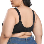 Womens Lace Bra Bralette Black Sexy Lingerie Wire Free Underwear Tops Minimizer Plus Size Brassiere BH 36-56 A B C D E F G H Cup