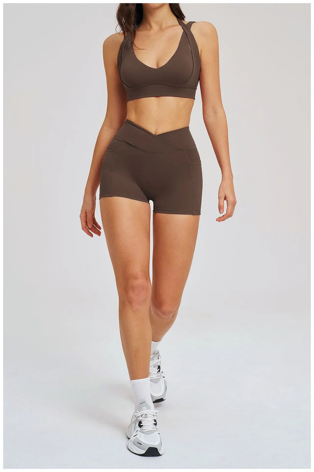 Workout Clothes Woman Gym Top Breathable Sports Bra Fitness Trainning Shoulder Strap Yoga Bra Outdoor Jogging Push Up Underwear