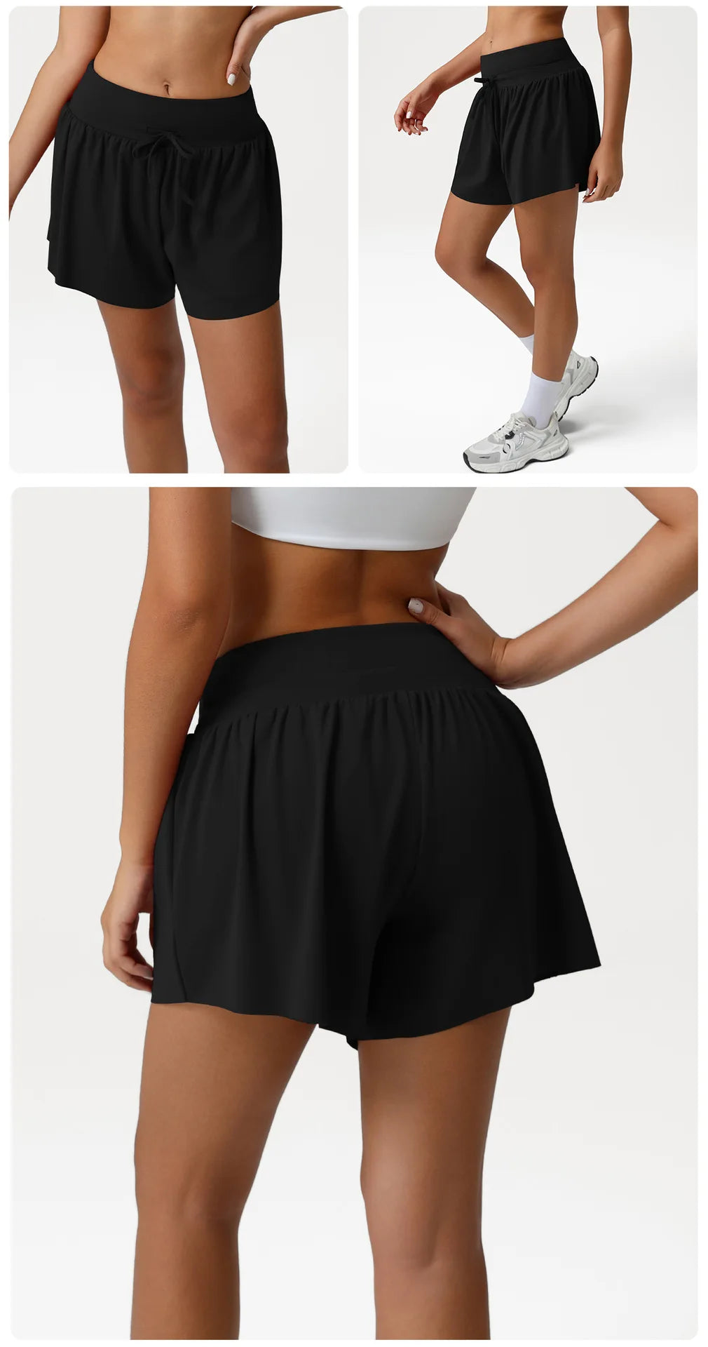 Women's Loose Nude Sports Shorts Solid Pink Drawstring High Waist Yoga Leggings Outdoor Running Casual Fitness Exercise Shorts