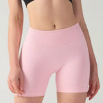 High stretch hip lifting fitness yoga shorts with peach hips and no awkward lines, Pilates medium intensity training shorts