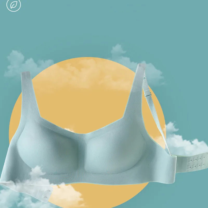 Push Up Bras For Women Square Neck Bra Tops Seamless Wire Free Underwear Bralette Sexy Lingerie Invisible Intimates S-XL