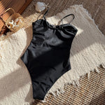 2025 Sexy Cut Out Metal Star Women Swimwear One Piece Swimsuit Female High Leg Cut Monokini Bather Bathing Suit Swim Bodysuit