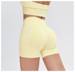High Waist Shorts Seamless Yoga Shorts Workout Fitness Lift Peach Butt Fitness Tight Gym Running Body Shaper Pants Ribbed Shorts
