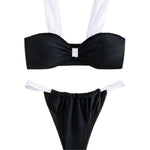 2026 Solid Thong Brazilian Bikinis Swimwear Women SwimsuitBlack White Bikini Set Bathing Suit Female Summer Beach Wear Biquini
