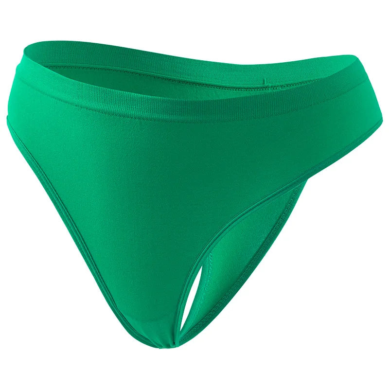 Seamless Panties Women Thongs Low Rise G-stringe Female Breathable Sports Underpants Sexy Lingerie S-5XL Comfort Intimates