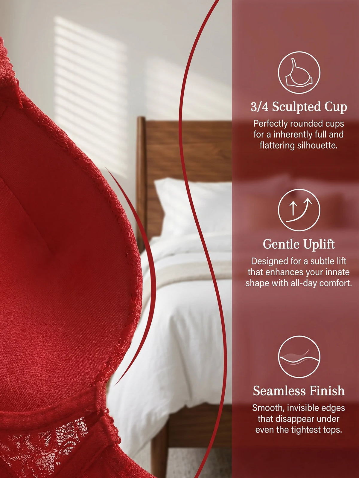 Red Lace Bra Chinese New Year Wedding Bra Bow Bralette Sexy Lingerie Underwear With Bow D176