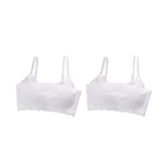 2Pcs/Set Push-Up Bras For Women Tube Top Seamless Underwear No Steel Ring Soft Support Bra Female Breathable Sexy Lingerie