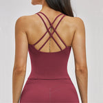 Sexy Fitness Yoga Bra Workout Top Gym Underwear Push Up High Strength Sports Bra Athletic Sport Bra Women Backless Yoga Crop Top