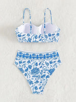2026 High Waist Bikinis Women Print Push Up Swimsuit Floral Swimwear Female Bathers Bathing Swimming Suit Summer Beachwear