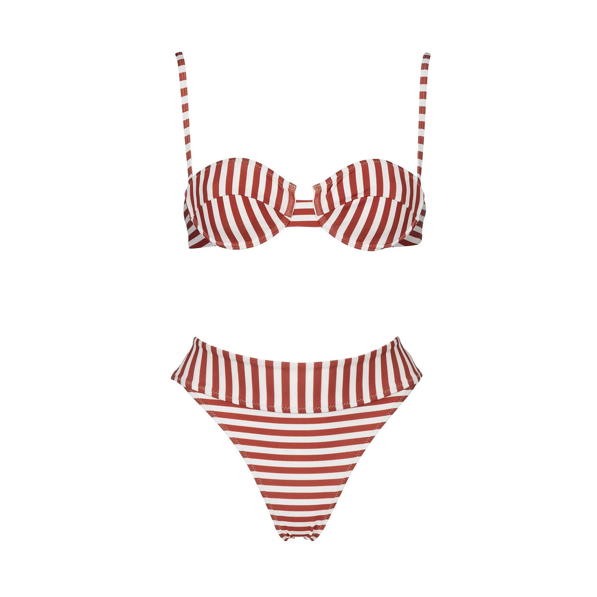 2Pcs Striped Swimsuit With Long Skirt Sexy Women Bikini Push Up Swimwear Halter Biquini Female Bathing Suit Slimming Beachwear