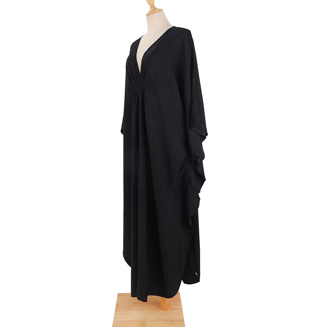 Greek Goddess Long Dress Batwing Sleeve Tunic Beach Cover Up Cover-ups Beach Dress Beach Wear Beachwear Kaftan Maxi Dress V4427