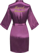 Women Bridal Robe For Bride And Bridesmaid Getting Ready Wedding Party Bathrobe