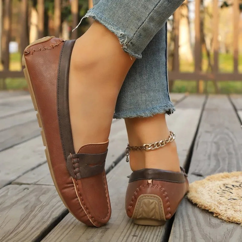 New Flats Shallow Loafers Women Walking Casual Shoes Designer Summer Comfort Soft Sole Shoes Brand Office
