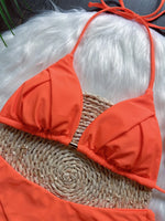 Sexy Folds Bikini Set Solid Micro Bikinis Women Swimsuit Female Triangle Swimwear Beach Wear Bathing Suit