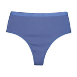 1PC Thongs Women Cotton Panties Female High Rise G-String Sexy High Leg Cut Bikini Solid Color T-back Breathable Lingerie S-L